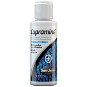 Seachem Cupramine 50ml—The perfect cleaning companion for your freshwater aquariums! Keep your aquatic friends happy and healthy!
