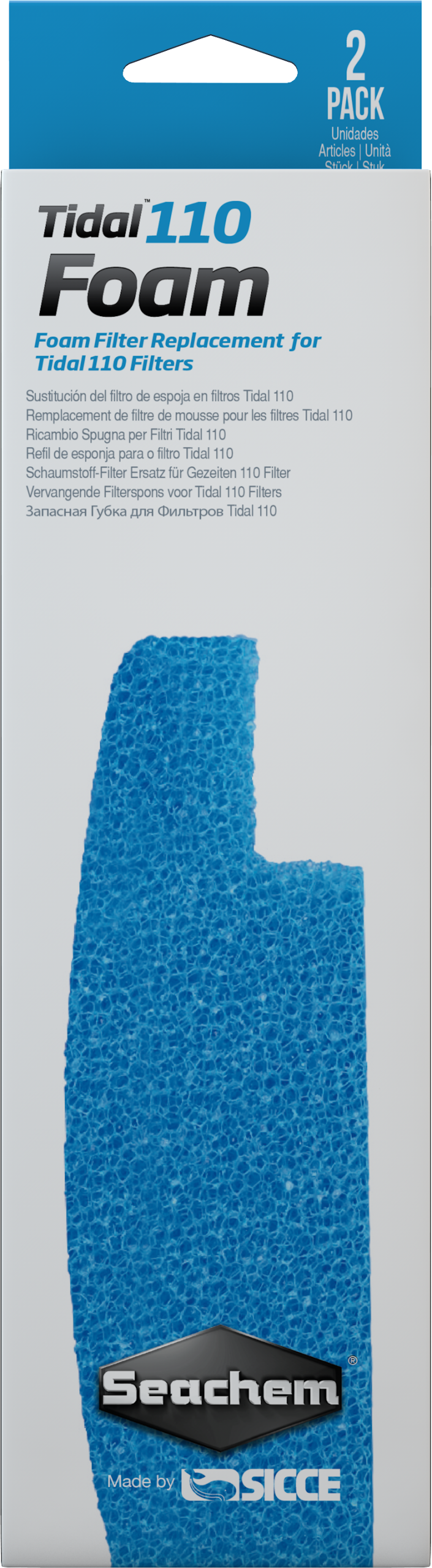 Seachem Tidal 110 Foam - 2 pack