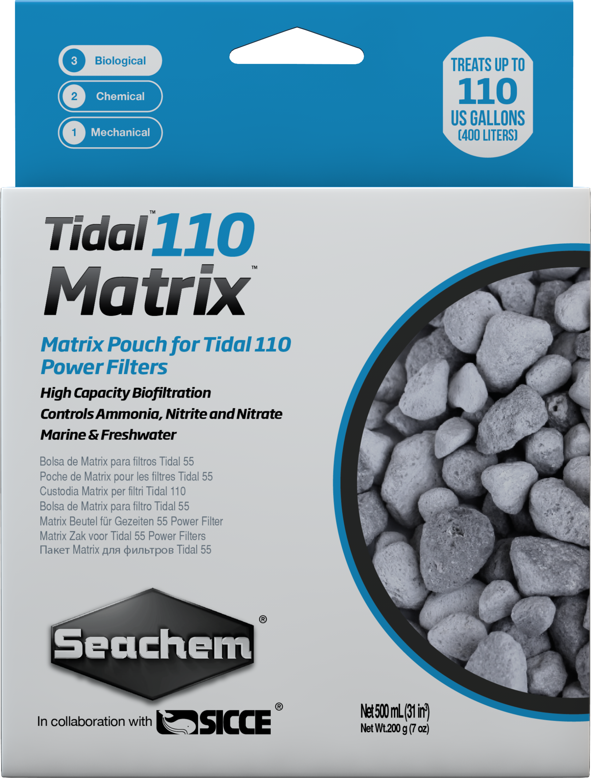 Seachem Tidal 110 Matrix - 500 ml. bagged