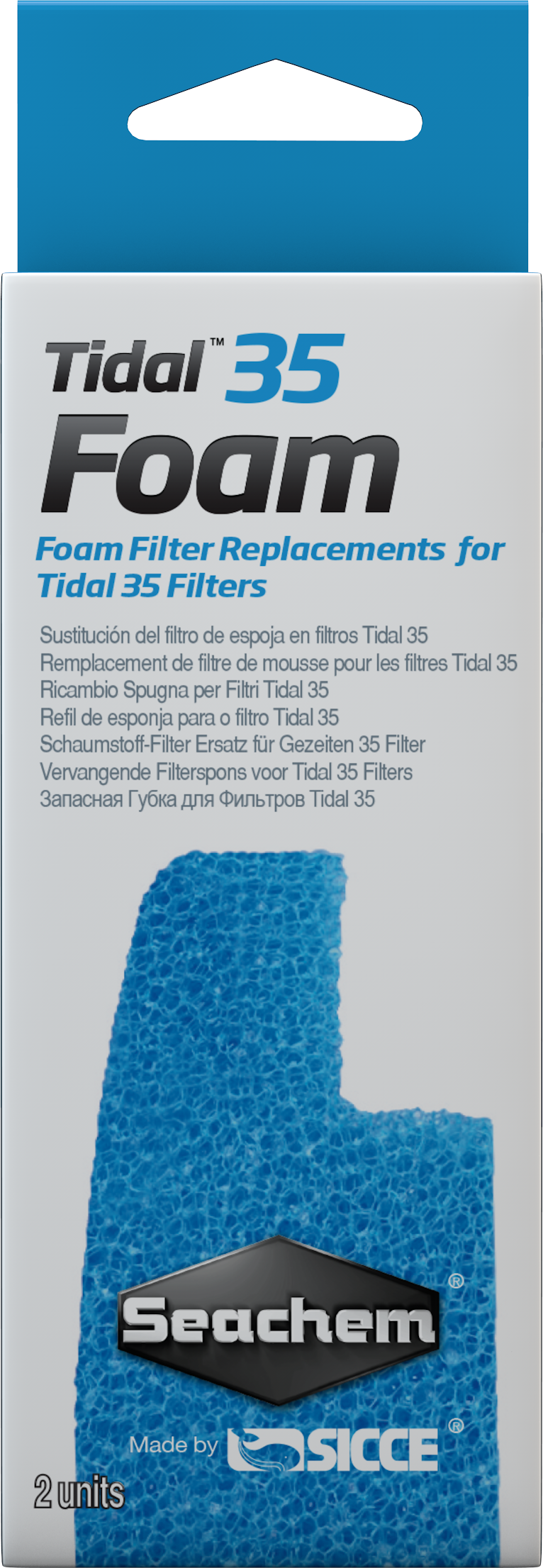 Seachem Tidal 35 Foam - 2 pack