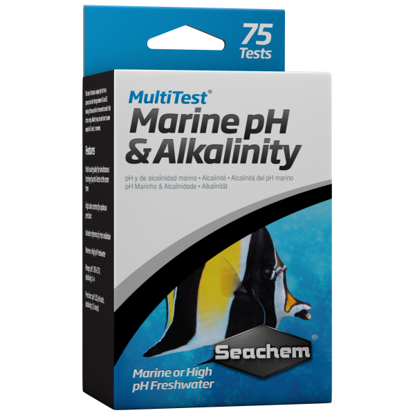 Seachem MultiTest: pH & Alkalinity 75 tests - Essential for fresh & salty aquariums to ensure vibrant aquatic life!