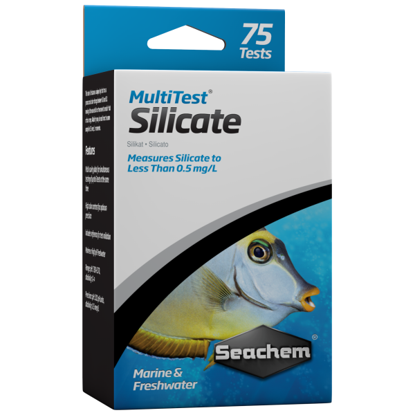 Seachem MultiTest: Silicate 75 mL - Perfect for sparkling aquariums! Essential additive for clear