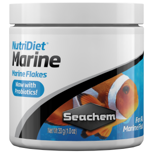Seachem NutriDiet Marine Flakes 30g - Boost your aquatic pals' vitality in freshwater and saltwater tanks!