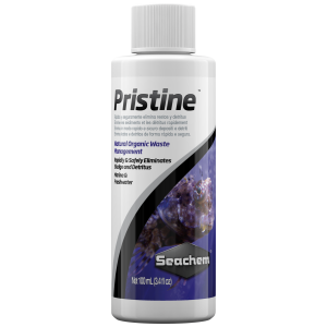 Seachem Pristine 100 ml for Freshwater Aquariums: Keep your aquatic friends thriving with this essential aquarium additive!
