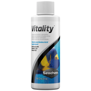 Seachem Vitality 100 ml – Boost your aquatic pals’ health with this essential aquarium maintenance additive! Perfect for fresh and salty waters.