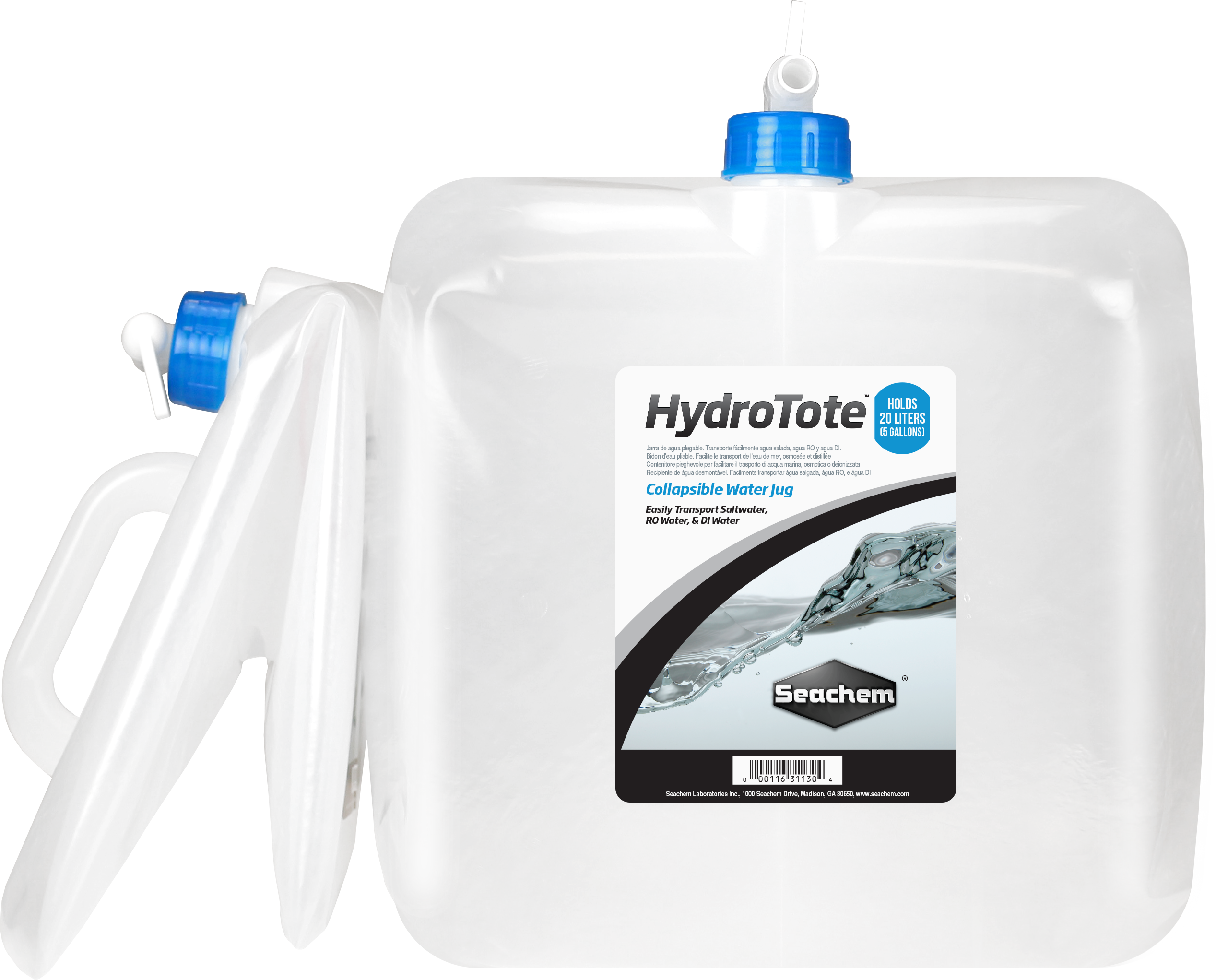 Seachem HydroTote (Collapsible Water Jug) - 5.3 fl. gal / 20 L