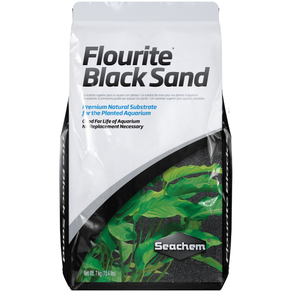 Seachem Flourite Black Sand 7kg/15.4lbs - the perfect substrate for vibrant freshwater aquariums!