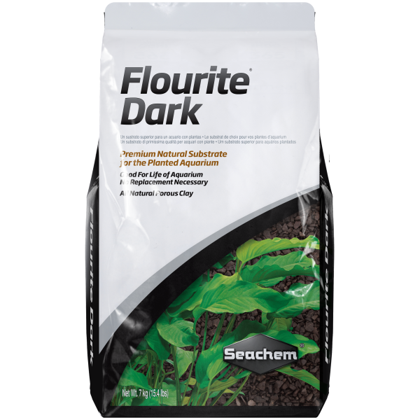 Seachem Flourite Dark 7kg - Perfect Substrate for Fresh & Salty Tanks Flourite Dark substrate by Seachem