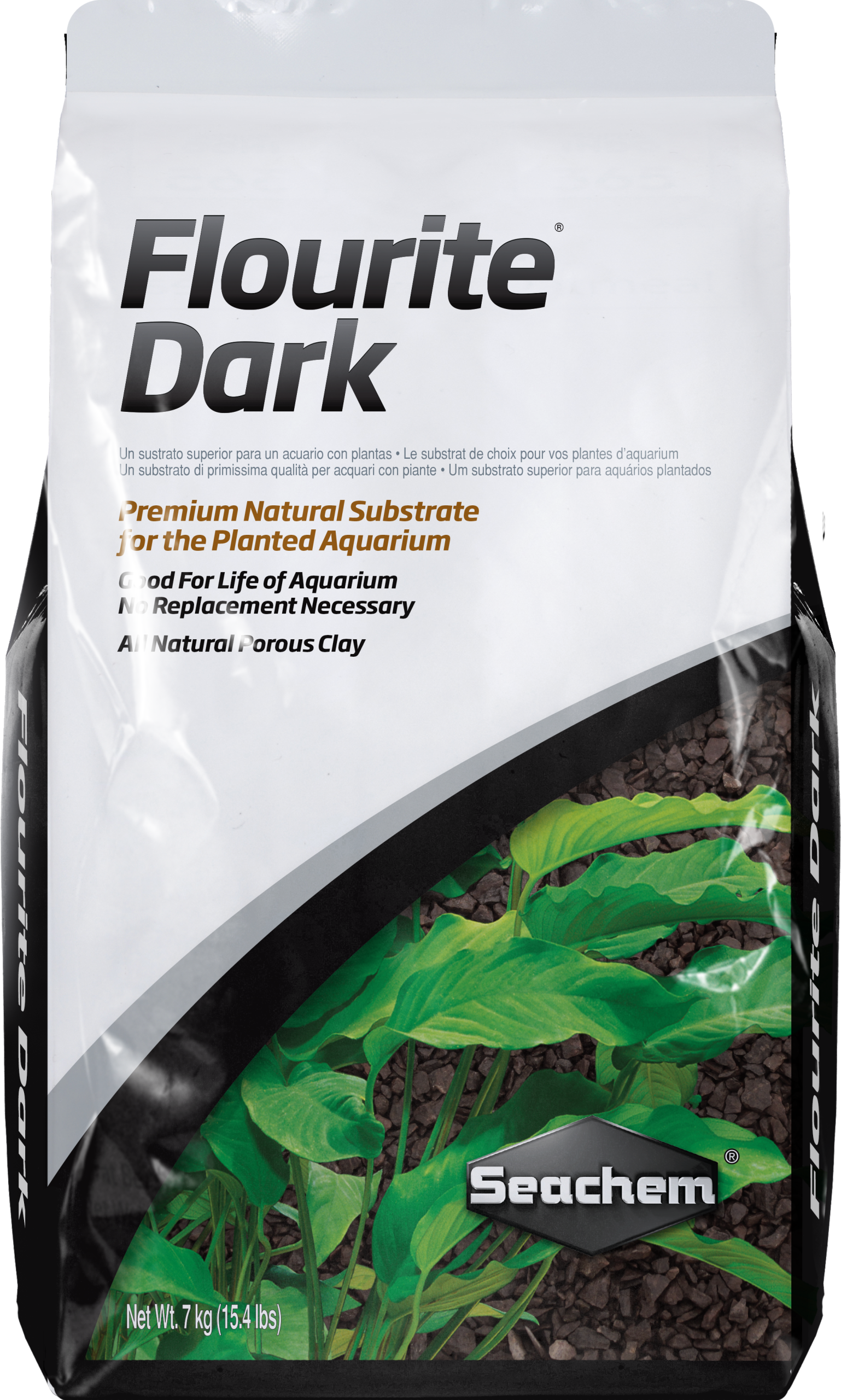 Seachem Flourite Dark Gravel - 7 kg. - 15.4 lbs.