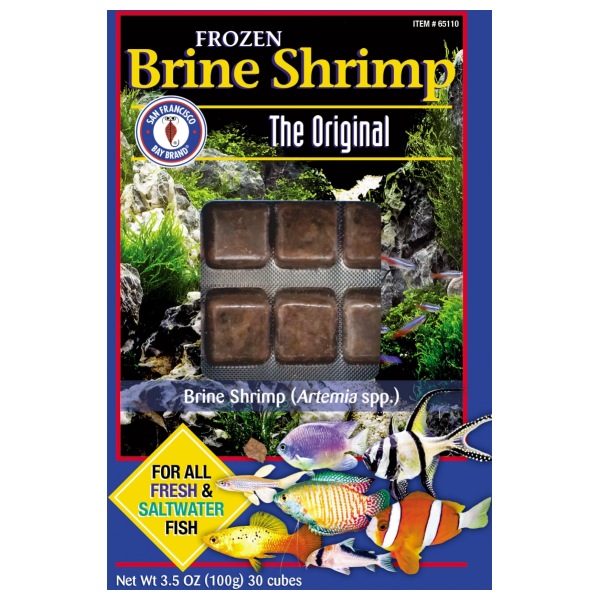 Brine Shrimp cubes by San Francisco Bay Brand