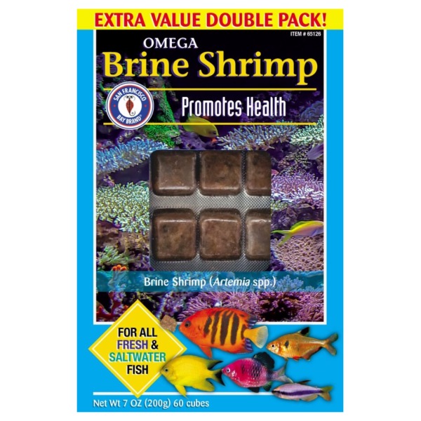 Omega-3 Brine Shrimp cubes by San Francisco Bay Brand