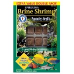 Nutritious Spirulina Brine Shrimp cubes – 200g of frozen food for fresh & salty aquariums by San Francisco Bay Brand.