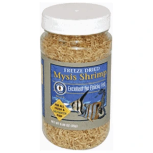 Freeze Dried Mysis Shrimp 0.46 oz by San Francisco Bay Brand - Healthy treat for fresh and salty fish in your aquarium!