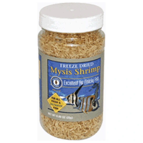 Freeze Dried Mysis Shrimp 0.46 oz by San Francisco Bay Brand - Healthy treat for fresh and salty fish in your aquarium!