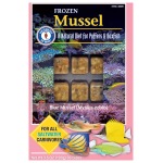 Chopped mussel cubes (100g) from San Francisco Bay Brand - a tasty treat for your fresh and salty aquatic friends!