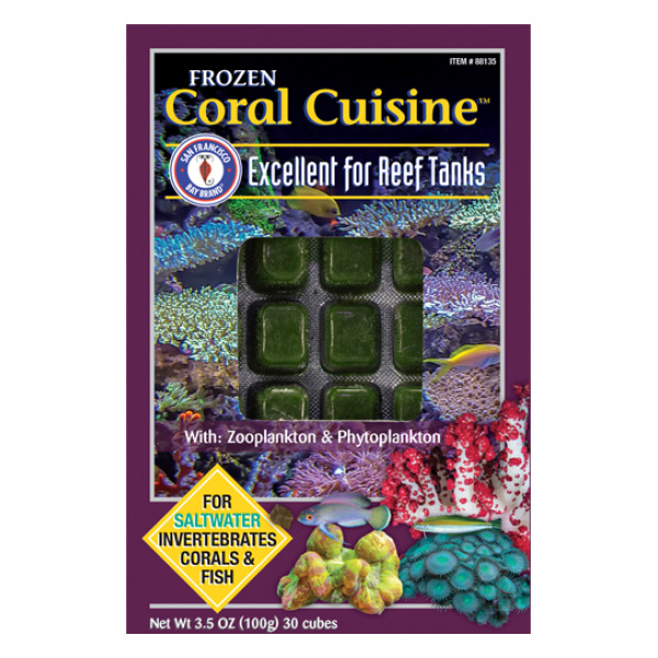 Coral Cuisine 100g - Fresh & Salty Treats for Happy Fish Meals Coral Cuisine Frozen Food