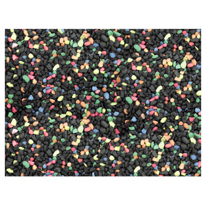 Jet black Black Beauty gravel substrate (6.5 lbs) from Nature's Ocean for stunning freshwater and saltwater aquariums.