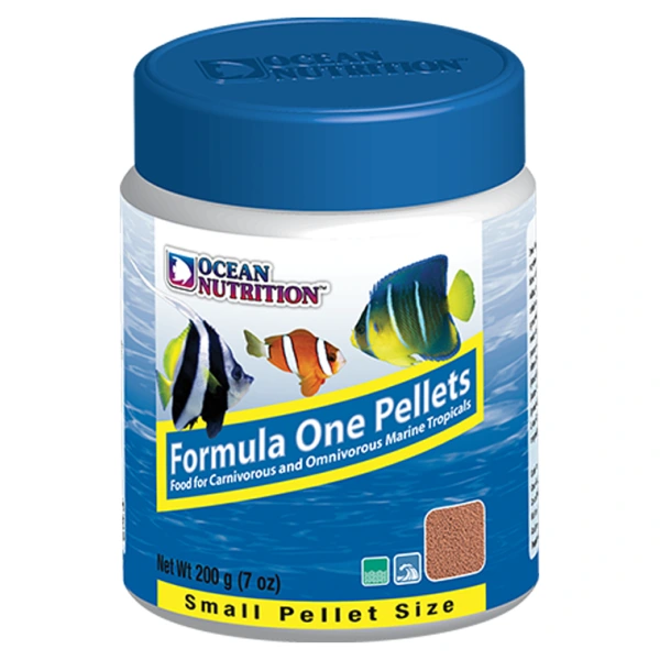 Formula One Marine Small Pellets 100g by Ocean Nutrition - premium dry food for happy saltwater fish aquariums!