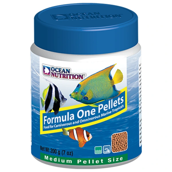 Ocean Nutrition Formula One Marine Pellets 200g - Fresh & Salty fish food for a healthy marine aquarium diet!
