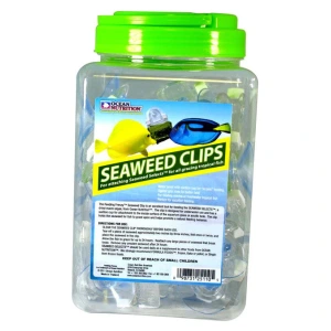 Ocean Nutrition Bulk Seaweed Clips (36 in tub) for fresh & salty aquariums—perfect feed for happy fishy friends!