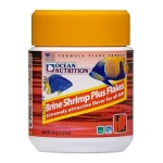 Brine Shrimp Plus Flake Food (1.2 oz) for fresh and salty aquariums – nutritious bites from Ocean Nutrition!