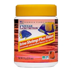 Ocean Nutrition Brine Shrimp Plus Flake Food 5.5 oz - Nutritious treats for both fresh and salty fish