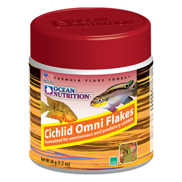 Cichlid Omni Flake Food 1.2 oz. by Ocean Nutrition - Nutritious delight for your freshwater friends