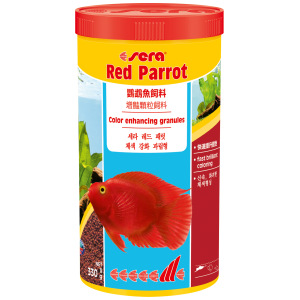 Sera Red Parrot Food 1000 ml - Nutritional feed for parrot cichlids