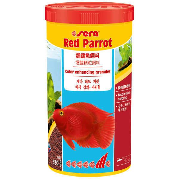 Sera Red Parrot Food 1000 ml - Nutritional feed for parrot cichlids
