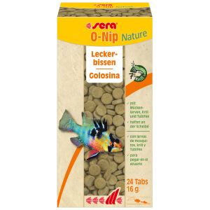 Sera O-Nip Nature 24 tablets for freshwater fish snacks