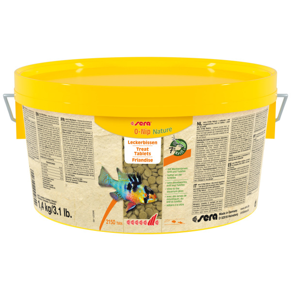 Sera O-Nip Nature 2200ml: Premium fish food for healthy freshwater feeding and happy aquatic life!
