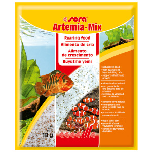 Sera Artemia-Mix 0.6 oz. for freshwater & saltwater tanks—your fish's new favorite snack and a treat for aquatic pals!