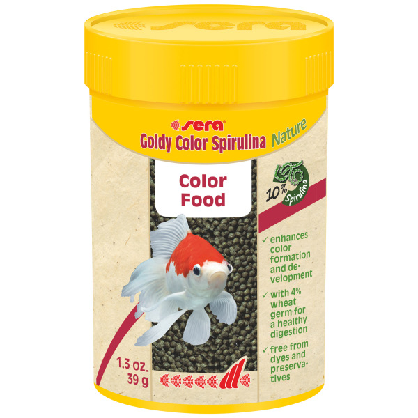 Sera Goldy Color Spirulina Food 100 ml - Delicious aquatic treat for freshwater fish