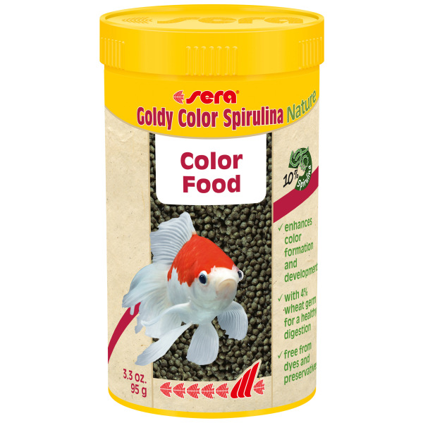 Sera Goldy Color Spirulina Nature 250 ml - Freshwater fish food for vibrant colors
