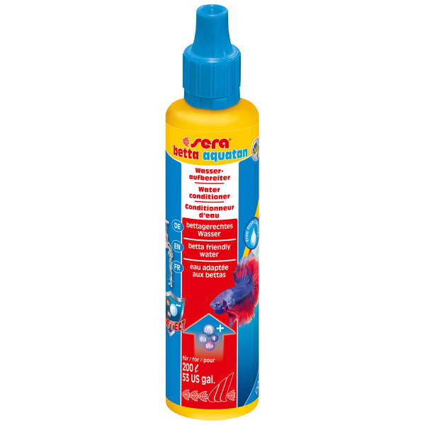 Sera Betta Aquatan 50 ml for Betta care: Clean your tank and keep your finned friend fresh and happy!