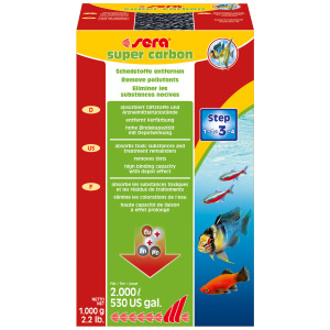 Sera Super Carbon 2.2 lb: High-performance filter media for fresh and salty aquariums