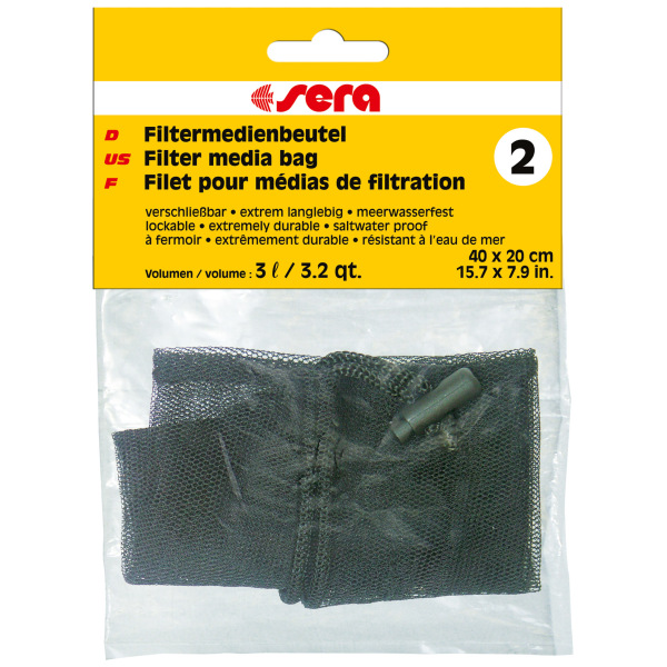Sera filter media bag for freshwater & saltwater aquariums