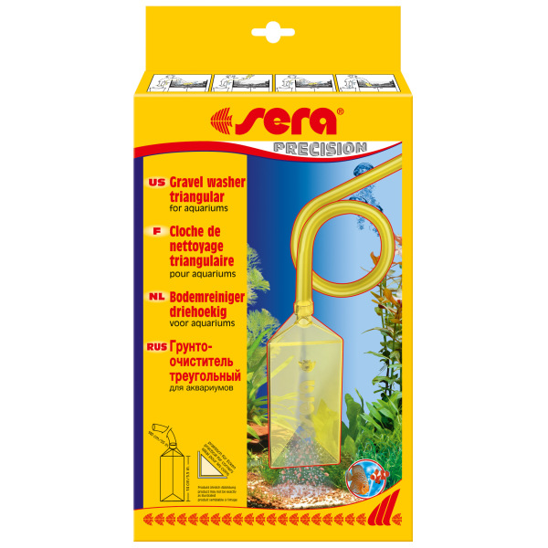 Sera Triangular Gravel Washer for Freshwater Aquariums - Keep your tank spick and span with this essential cleaning tool!