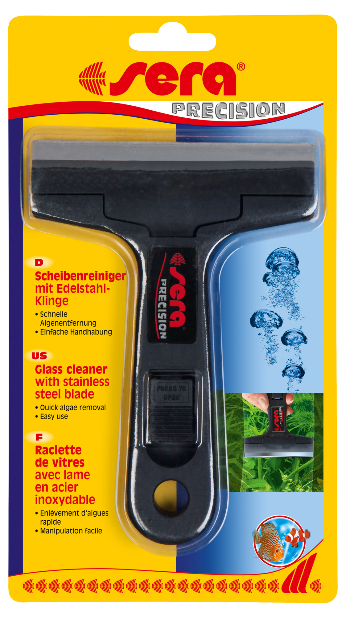 Sera - Glass Cleaner w/stainless steel blade