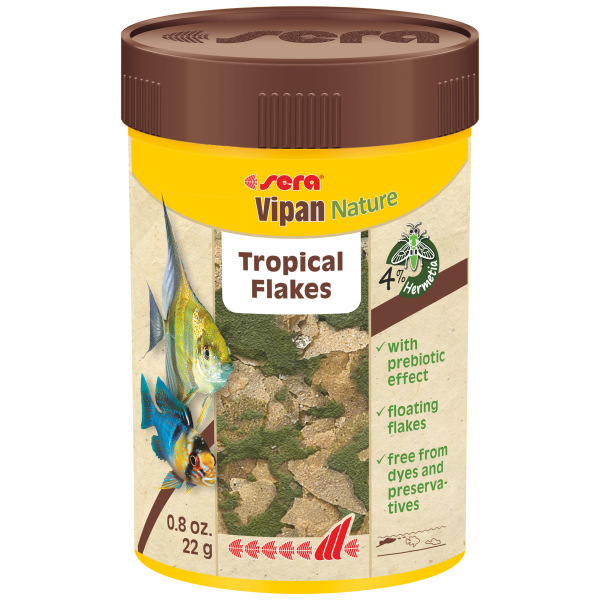 Sera Vipan Nature 100ml: Premium fish food for healthy freshwater delights – feed your aquatic friends the best!