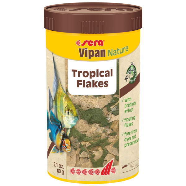 Sera Vipan Nature 250 ml: Nutritious freshwater fish food for vibrant aquatic life and healthy fins!