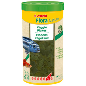 Sera Flora Nature 1000ml: Premium aquatic plant nutrients for happy freshwater fish! Boost their nutrition today!