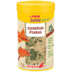 Sera Goldy Nature 250ml fish food; a tasty treat for your freshwater fish friends! Keep them happy and healthy!