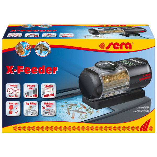 Sera X-Feeder automatic fish feeder for easy feeding in freshwater and saltwater aquariums