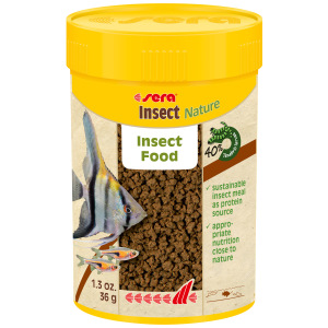 Sera Insect Nature 1.5 mm fish feed for fresh & salty aquariums – the tasty treat your fish will love! 100 ml of aquatic goodness.