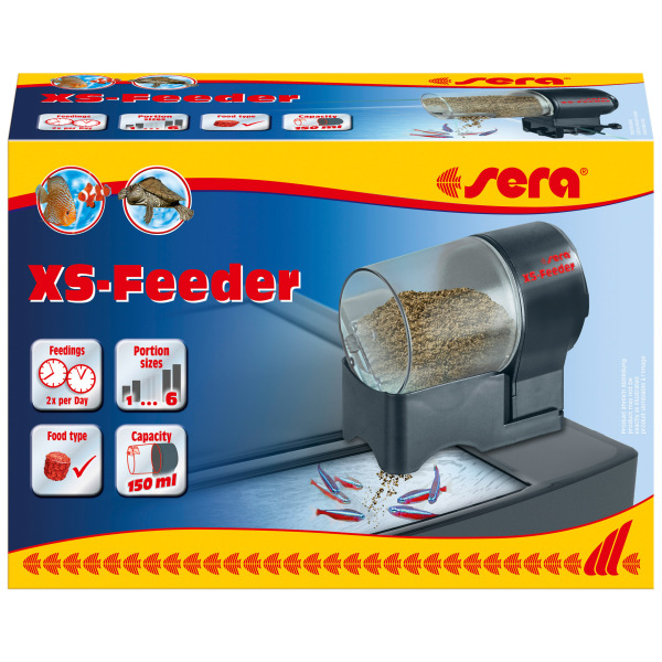 Sera XS-Feeder: Your trusty automatic fish feeder for fresh and salty aquariums