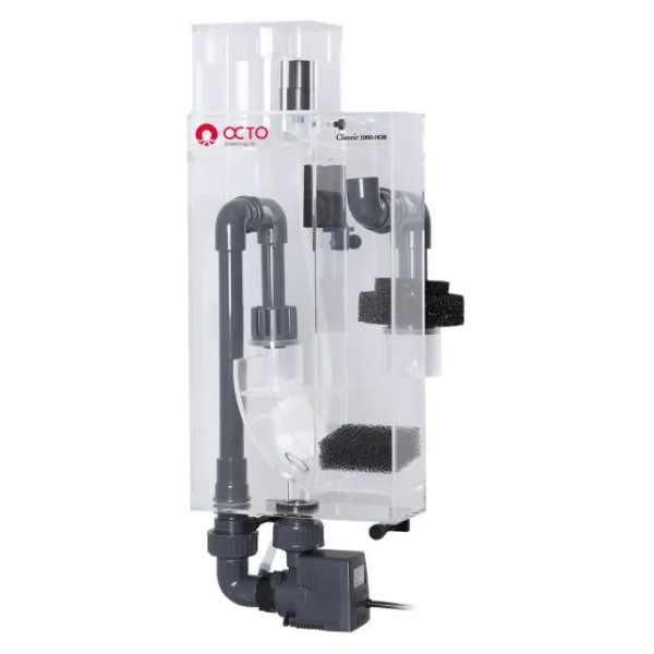 Classic 1000 HOB Protein Skimmer by CoralVue - Perfect for fresh and salty aquariums! Enhance your reef filtration game!