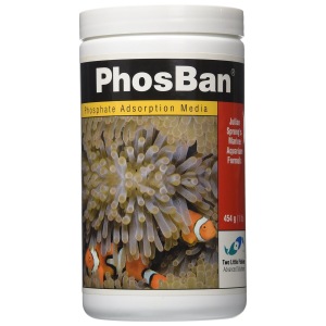PhosBan Phosphate Adsorption Media (150g) from Two Little Fishies—your go-to for fresh & salty phosphate control in aquariums!