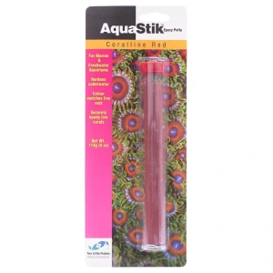 AquaStik Red Coralline 114g - Perfect for your fresh & salty reef decor! Transform your tank with this must-have aquascaping rock.