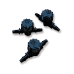 Micro Valve Fittings by Two Little Fishies - 6-Pack Barb x Barb